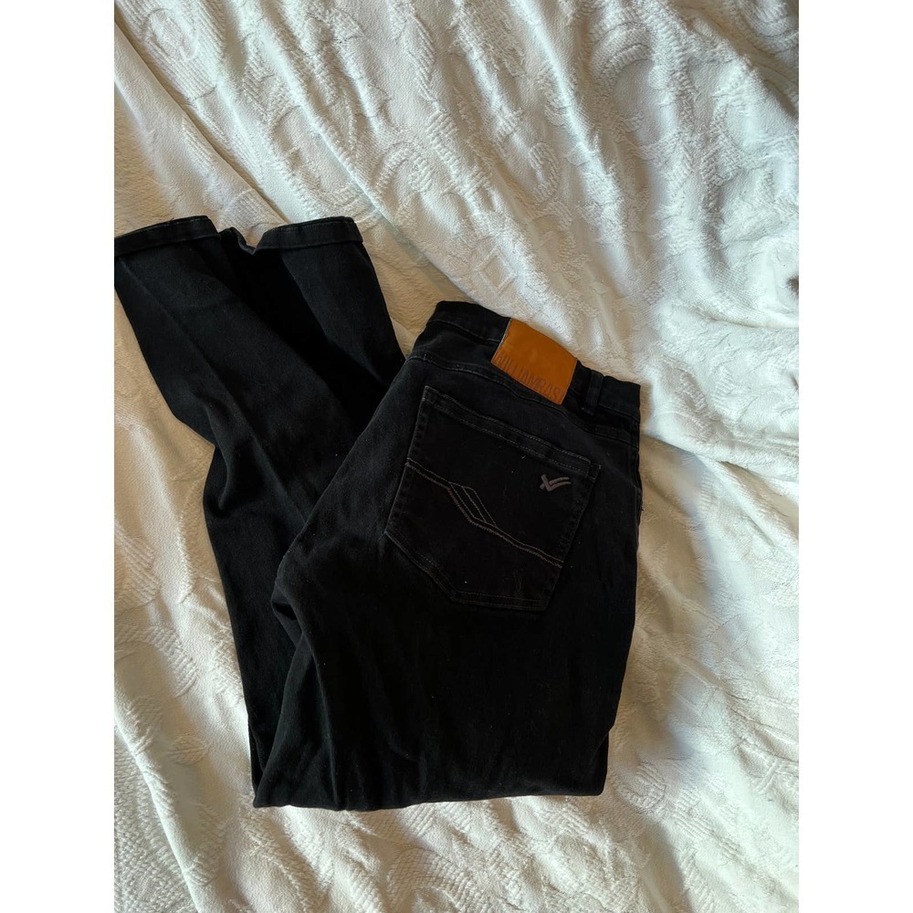 William Rast Dean Slim Fit Black Jeans Mens 36x30